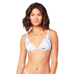 L*Space Millie Marble Printed Bikini Top